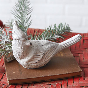 Concrete Cardinal Figurine