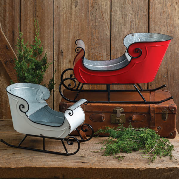 Holiday Sleighs - Set of 2