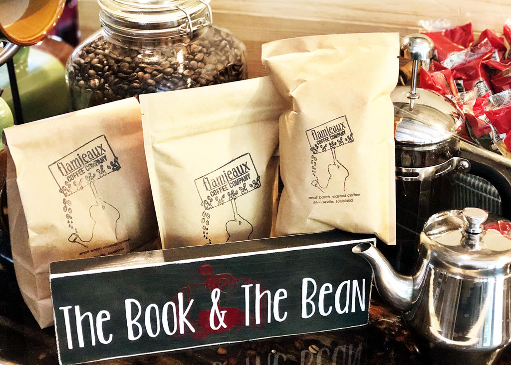 The Book & The Bean Coffees by Flamjeaux Coffee Roasters 3oz Bags~ Ground