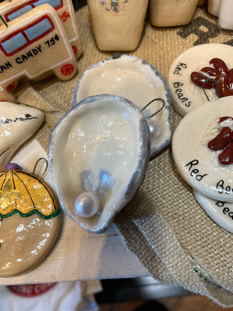 NEW ORLEANS THEMED Handmade Salt Dough Ornaments